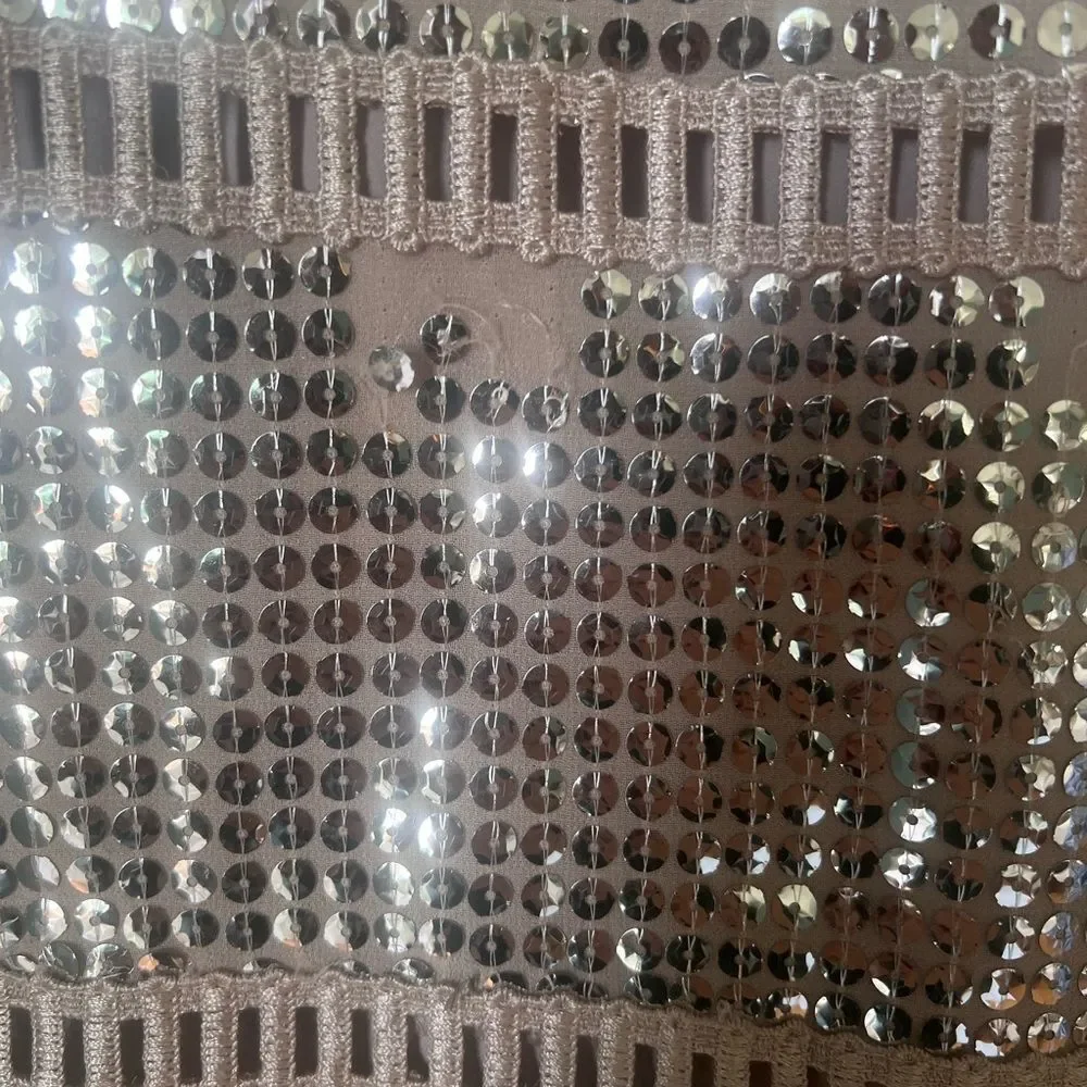 REVOLVE SAYLOR SIDNEY Silver Sequin Mini Elegant Glamour Dress Sz Small
